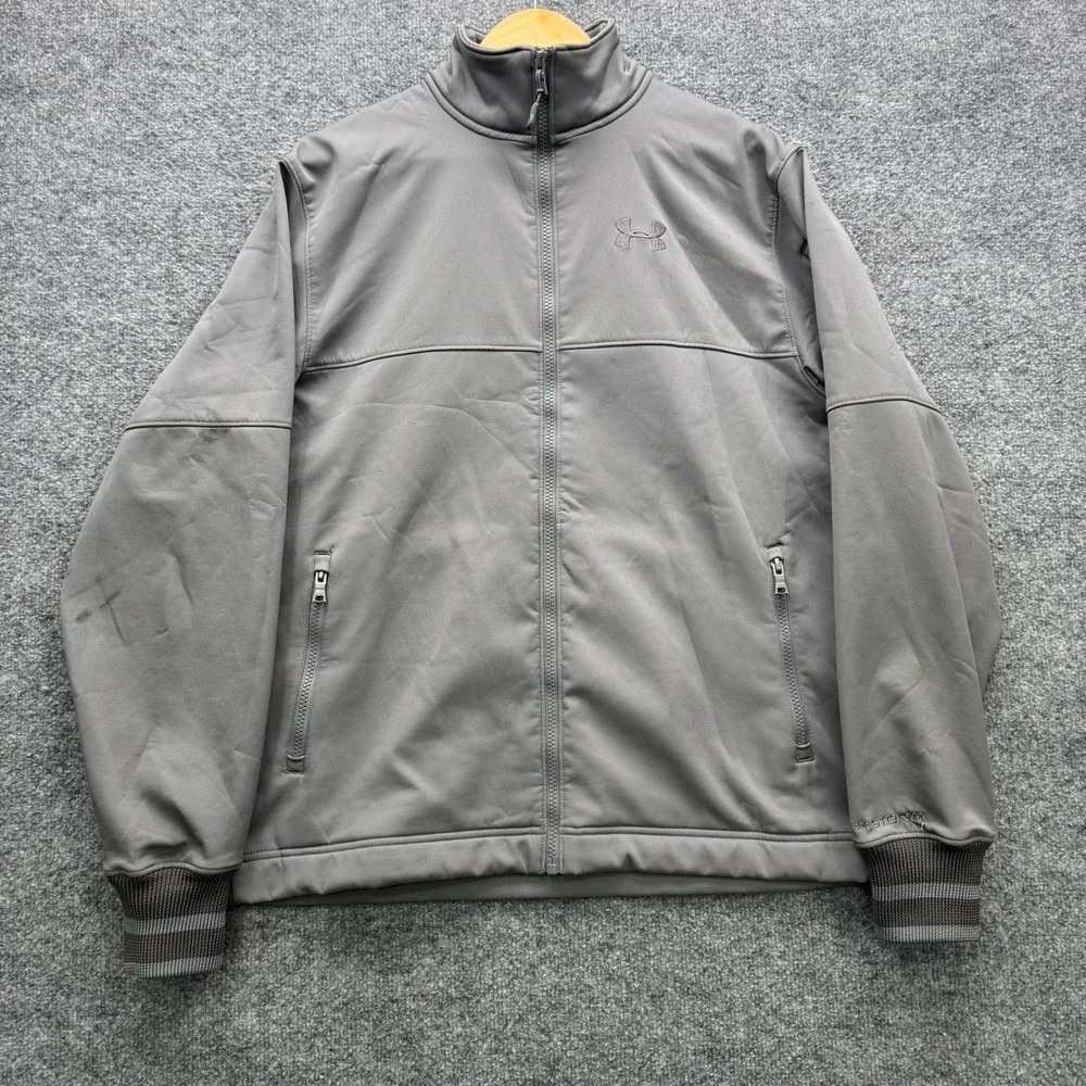 Under Armour UA Storm Jacket Men's M Gray Long Sleeve Water Resistant Outdoor